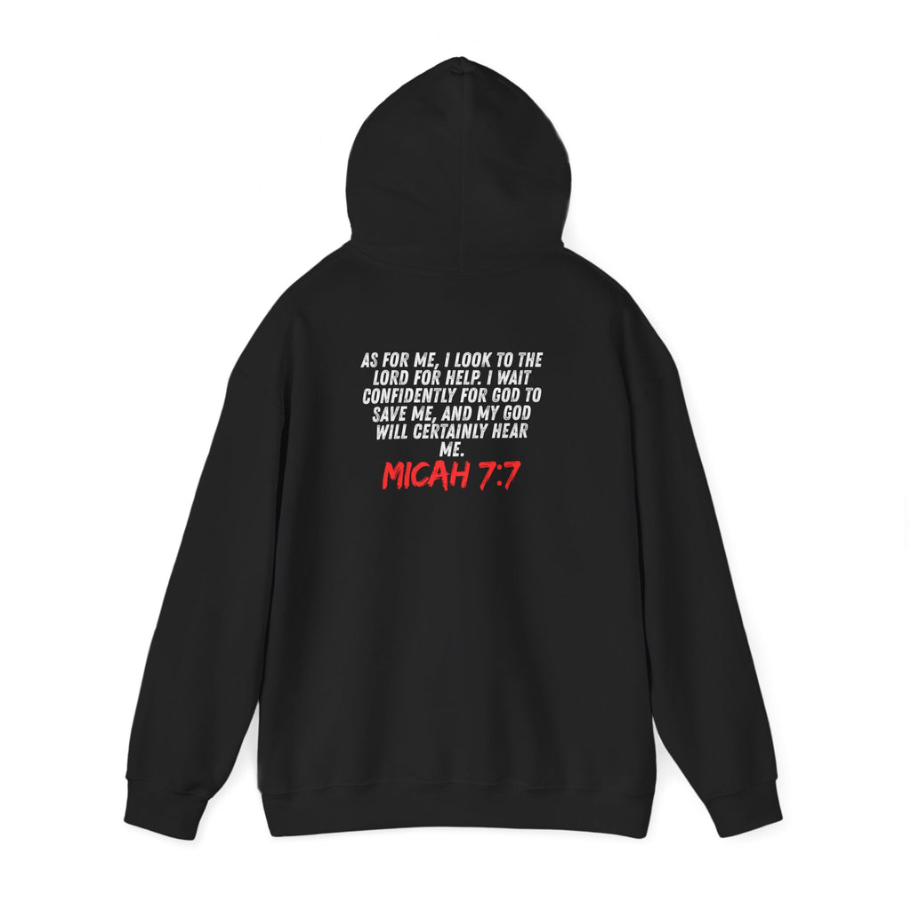 Micah 7:7 Hoodie with Verse