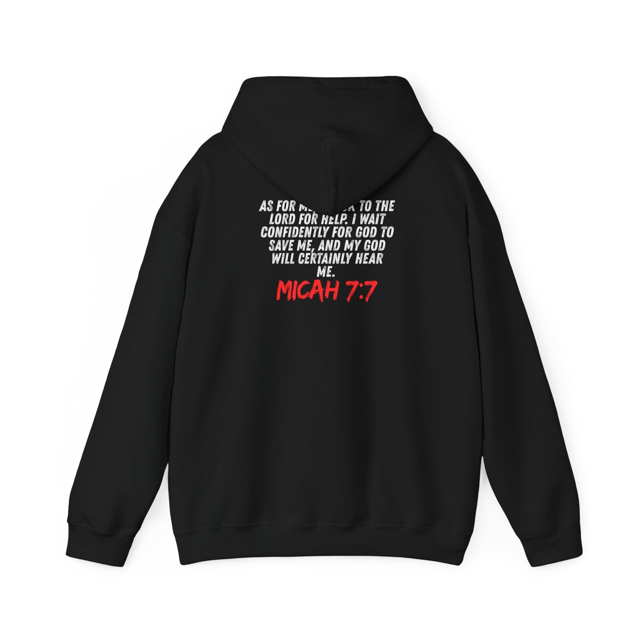 Micah 7:7 Hoodie with Verse