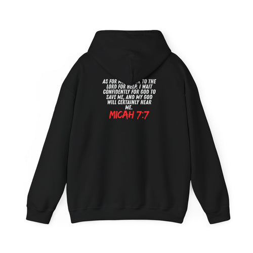 Micah 7:7 Hoodie with Verse